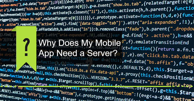 SideCode - Why does an app need a server